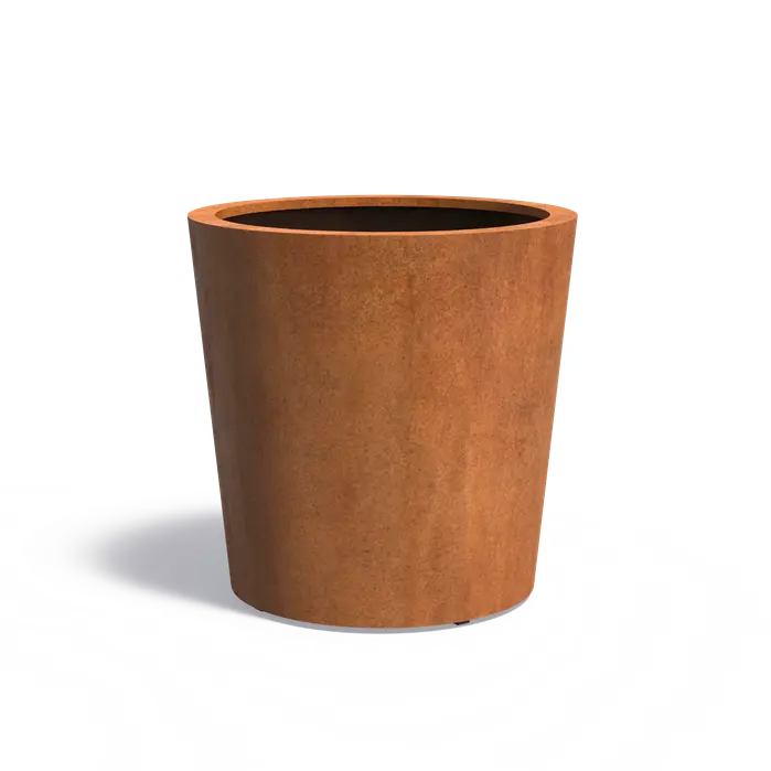 Buitenpot Conic Standaard - Cortenstaal