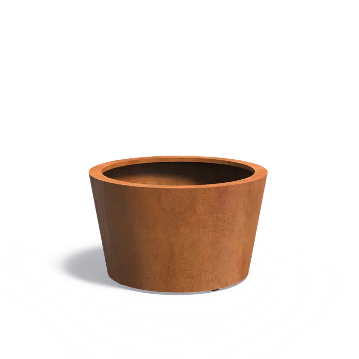 Buitenpot Conic Standaard - Cortenstaal