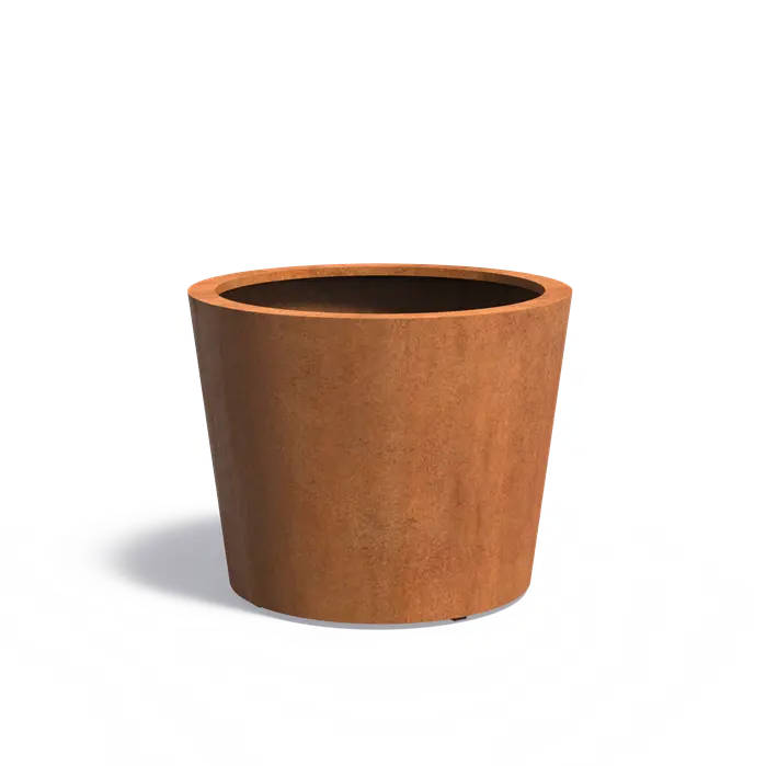 Buitenpot Conic Standaard - Cortenstaal