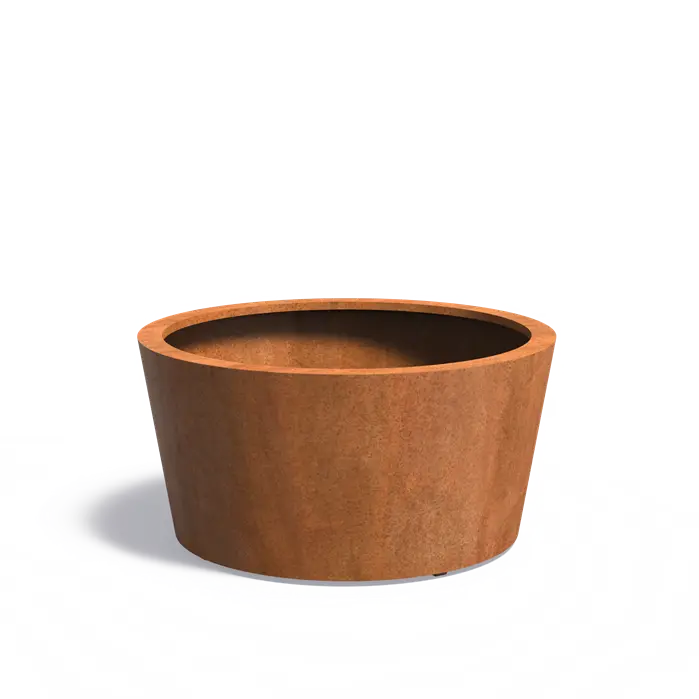 Buitenpot Conic Standaard - Cortenstaal