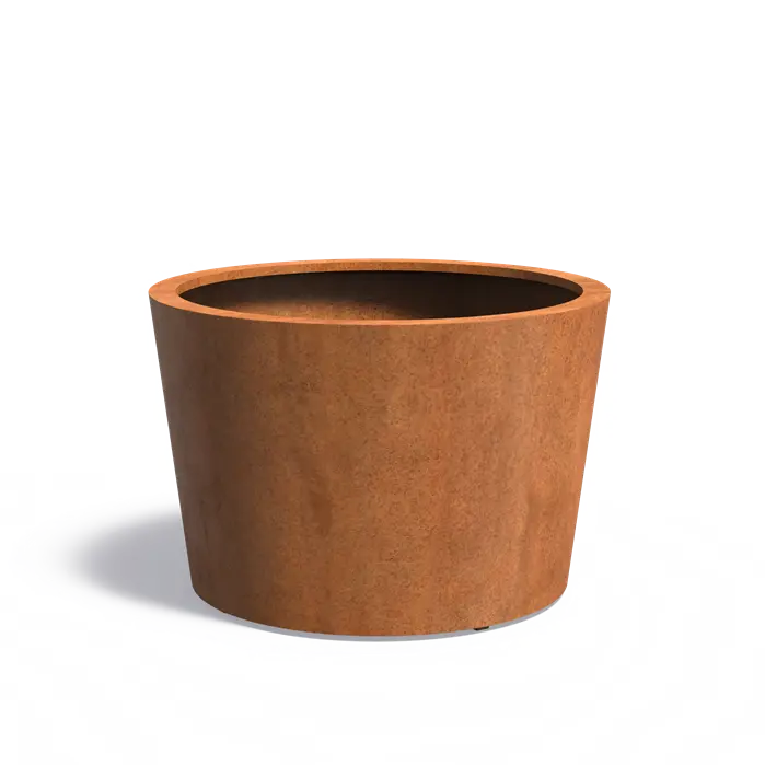 Buitenpot Conic Standaard - Cortenstaal