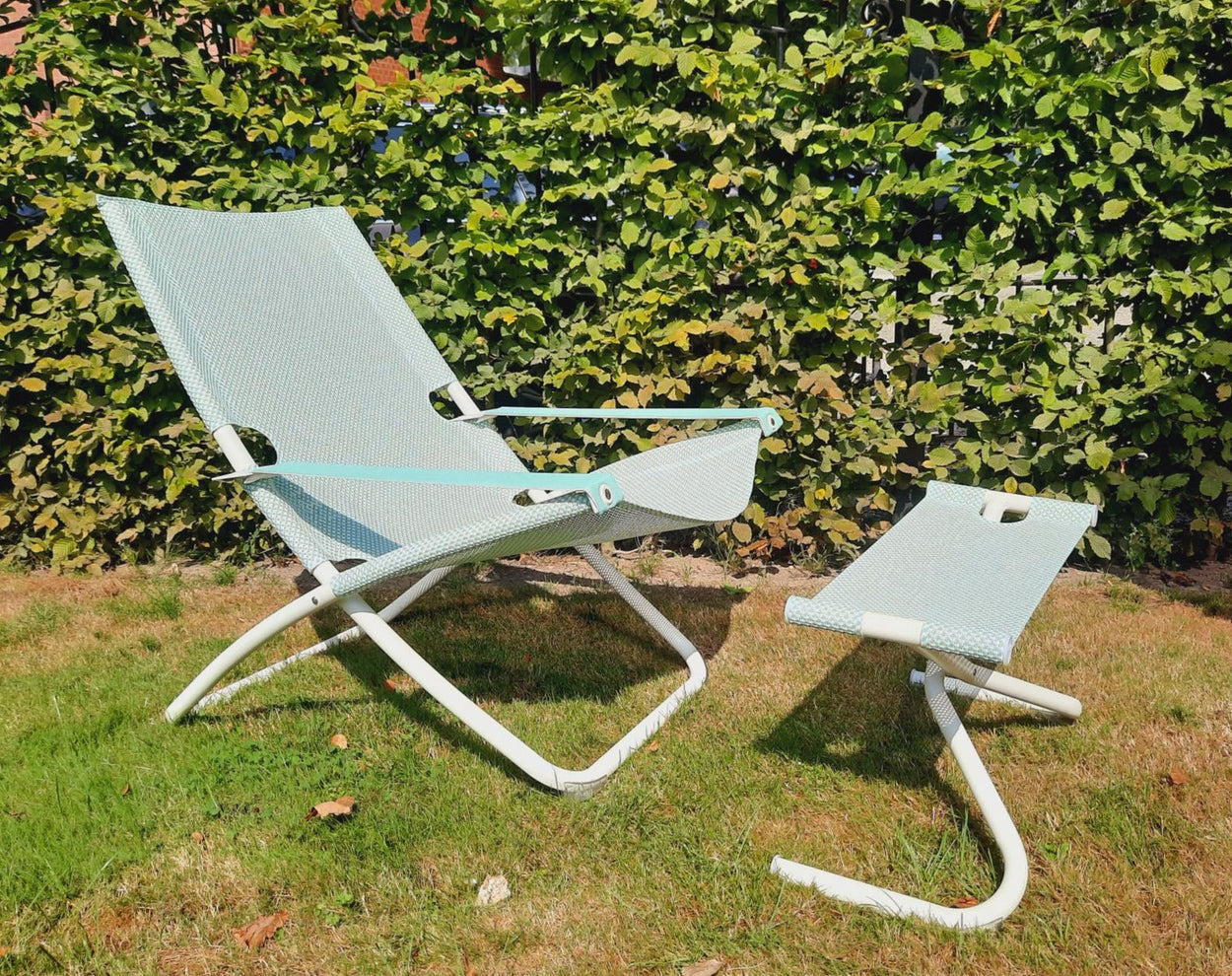 Snooze loungestoel met foot stool - Mint