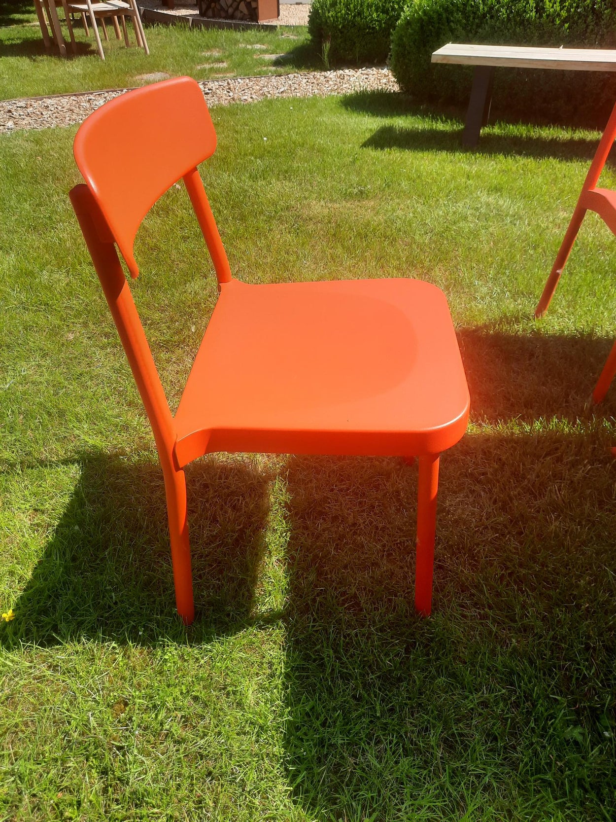 Set Grace tafel 80x80 met vierkante rand + Grace chair x4