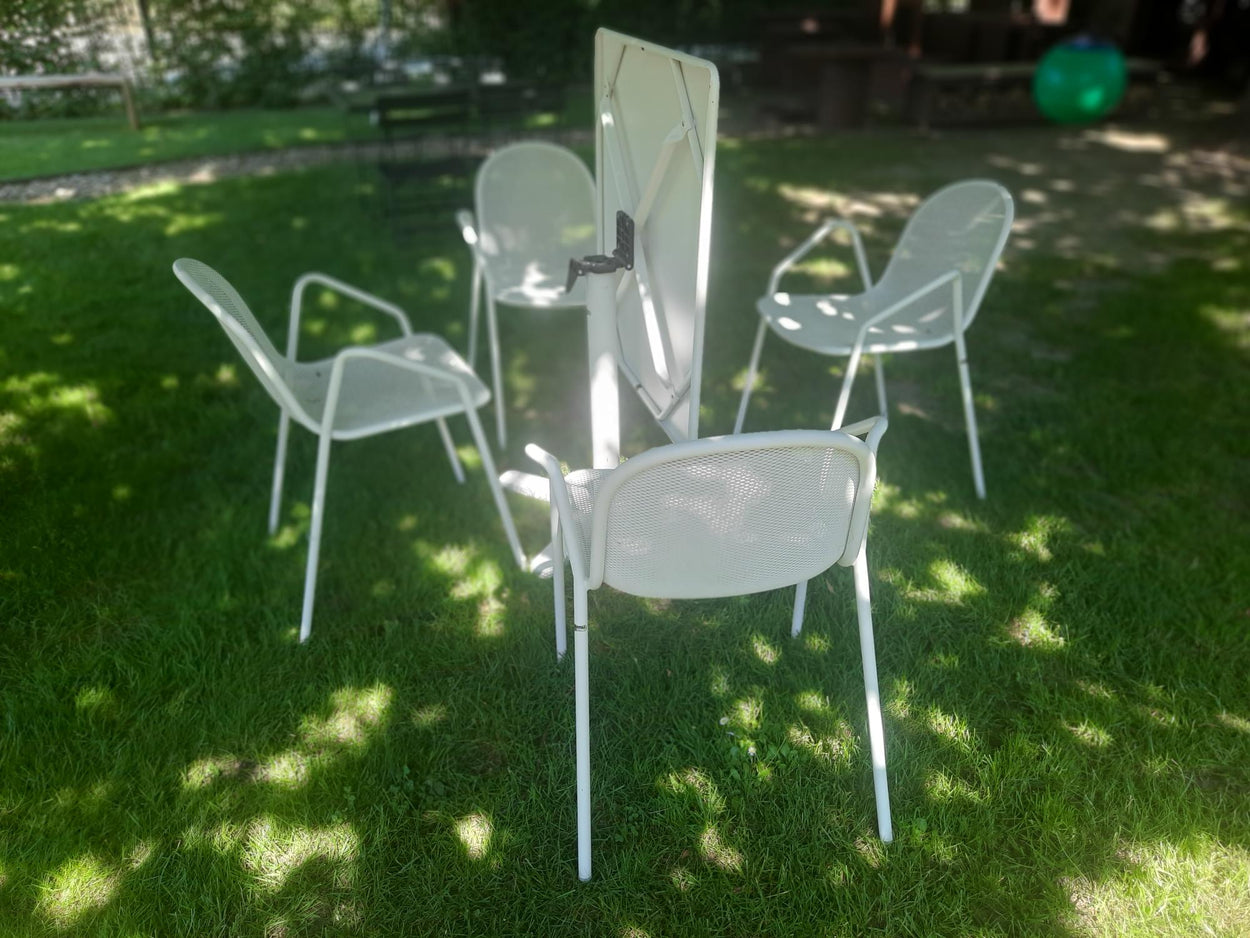 Set Darwin tafel 80x80 / Nova armchair x4