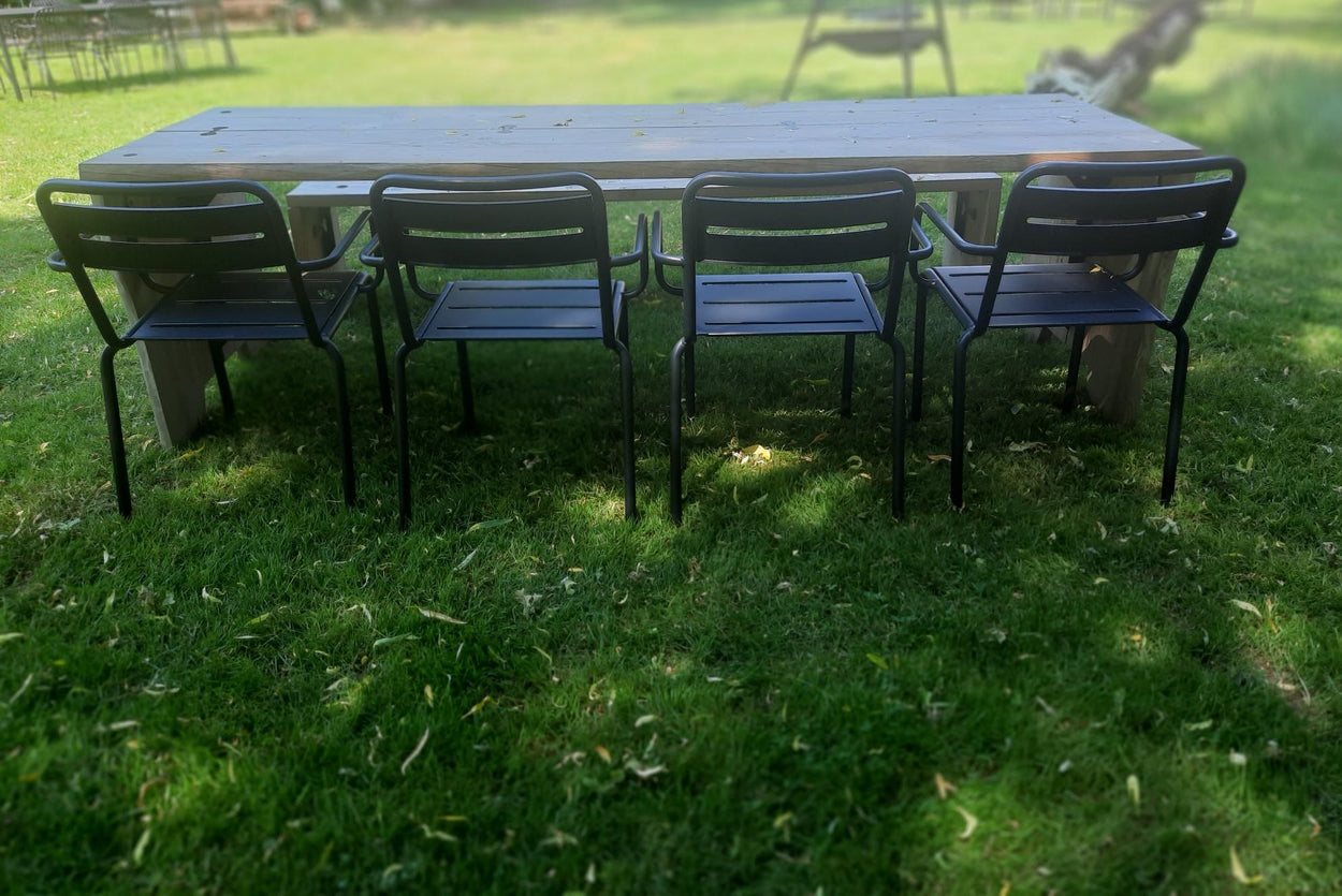 Set Forestry Table + Forestry Bench + Star Armchair 4x