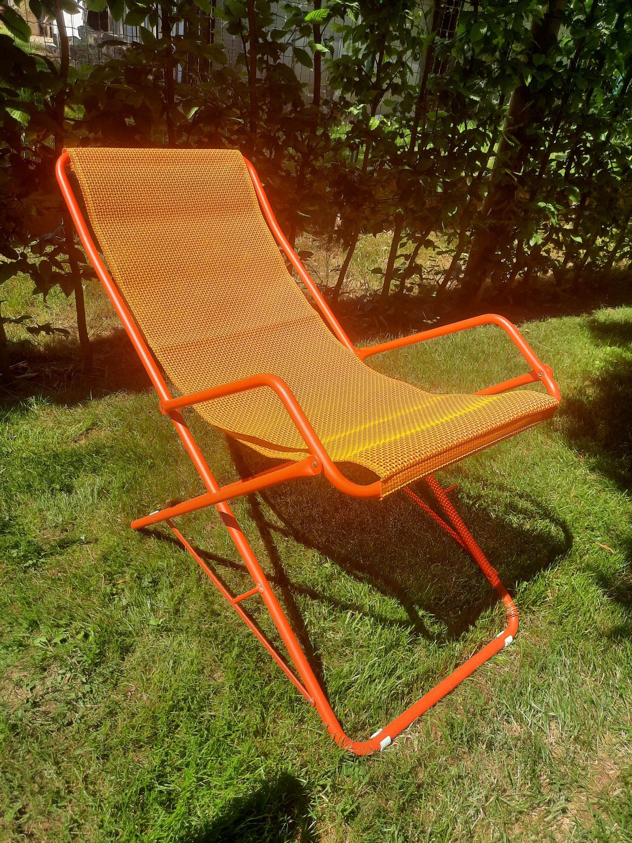 Bahama Deck chair - Rood/geel