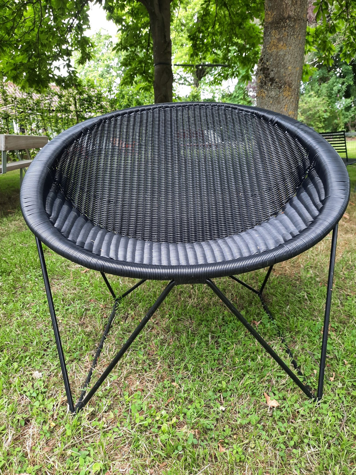 C317 lounge chair outdoor - Black