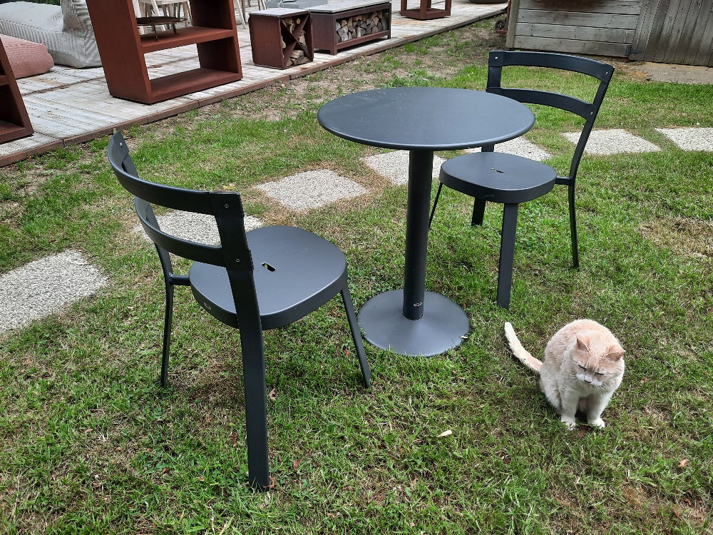 Set Thor Ø60cm Table en Thor Chair x2