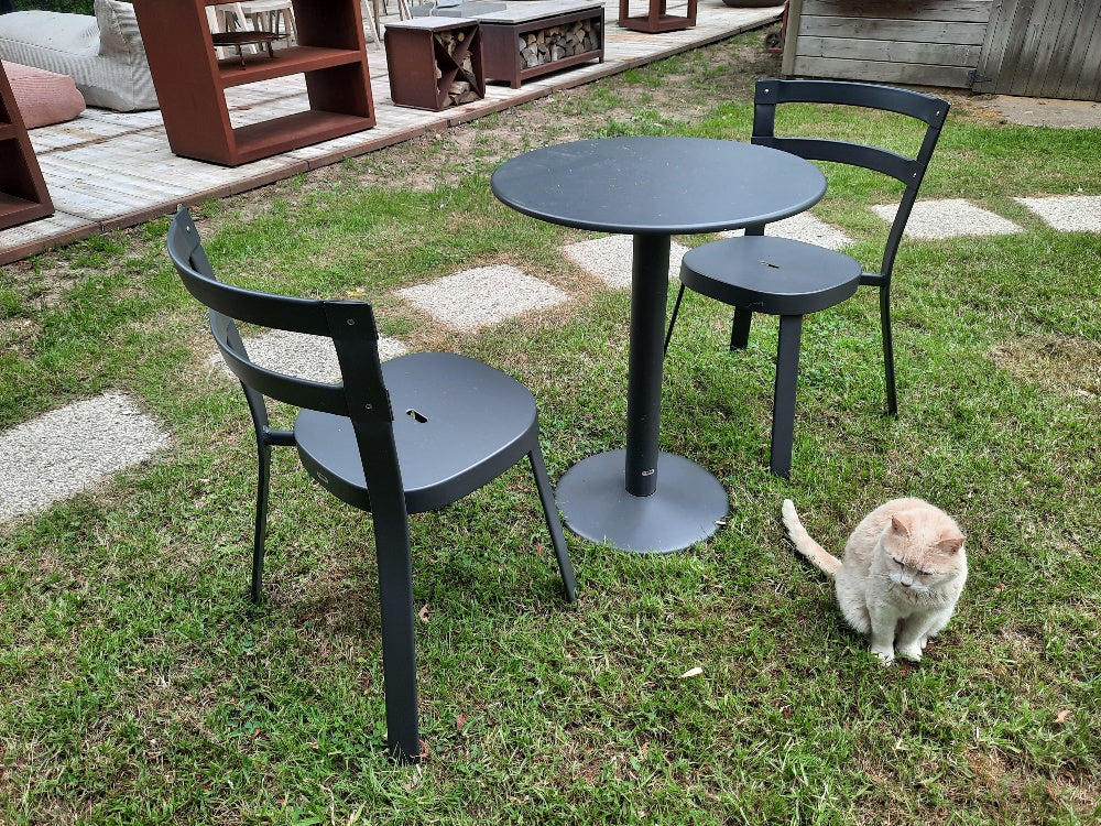 Set Thor Ø60cm Table en Thor Chair x2
