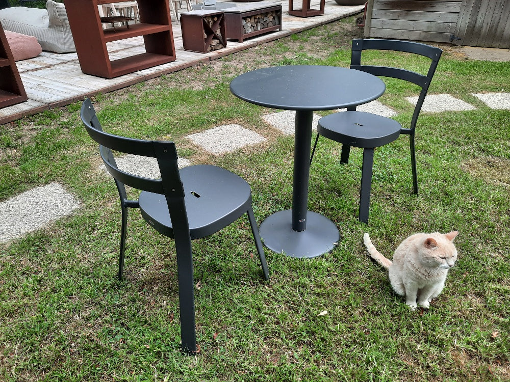 Set Thor Ø60cm Table en Thor Chair x2