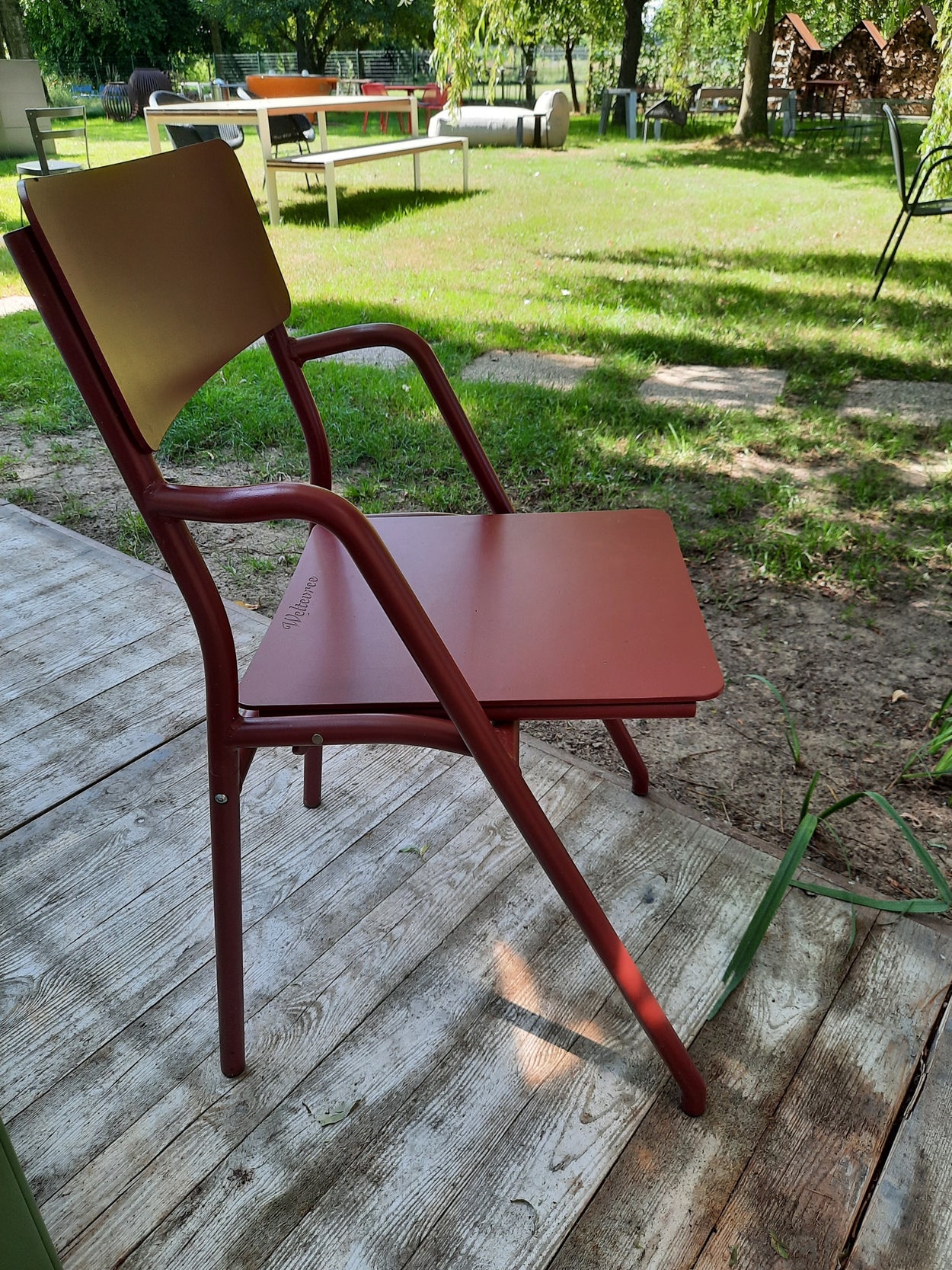 Flip-up-chair