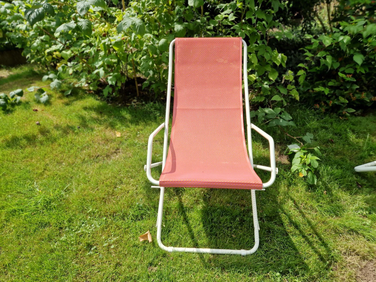 Bahama Deck chair - Raspberry