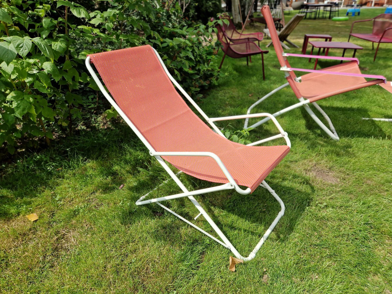 Bahama Deck chair - Raspberry