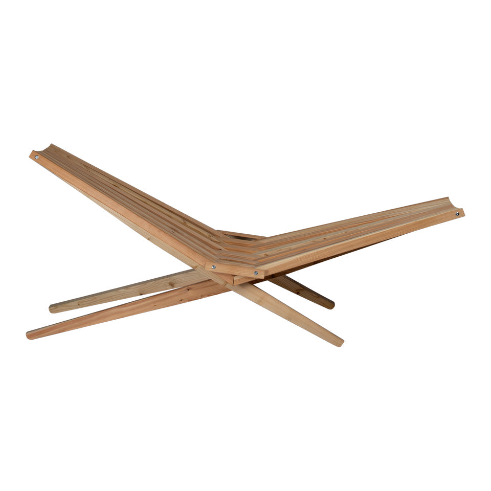 Woodlounger en kussen
