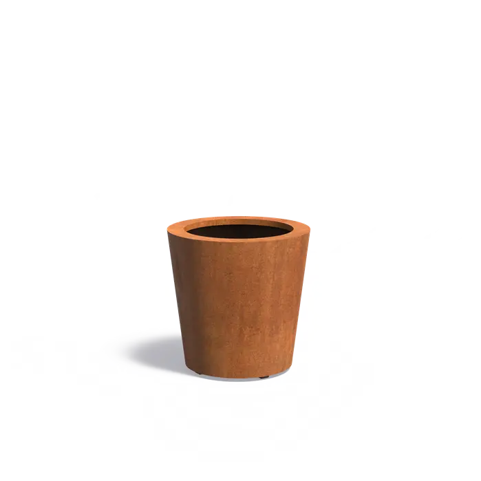 Buitenpot Conic Standaard - Cortenstaal