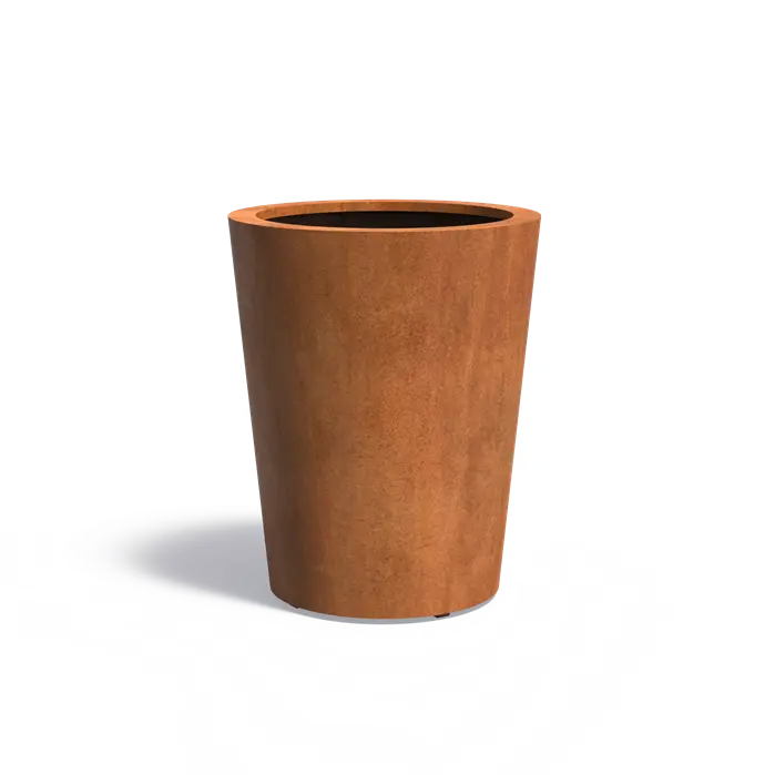 Buitenpot Conic Standaard - Cortenstaal