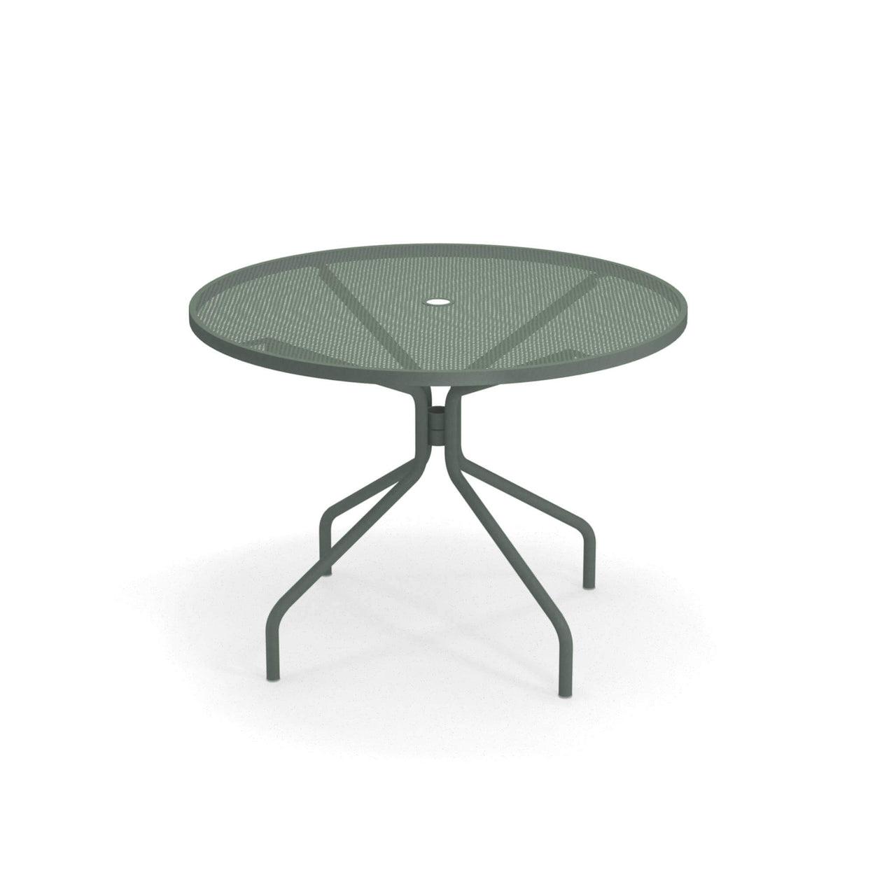 Set Cambi tafel rond Ø106 + Darwin armchair x4 Dark green