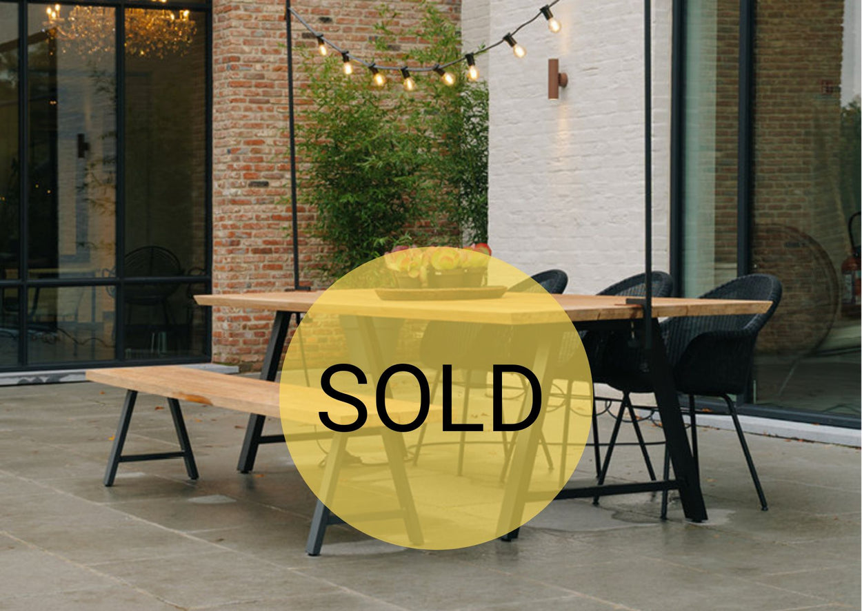 Set Matteo Dining Table + 2x Matteo Bench + Edgard Dining Chair x4