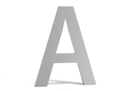 Huisnummers en letters brievenbussen - RVS