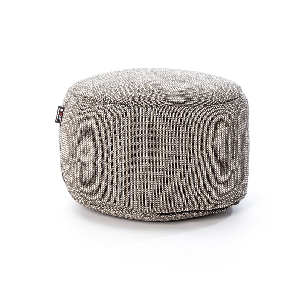 Dotty Poef rond 70cm out/indoor Grijs
