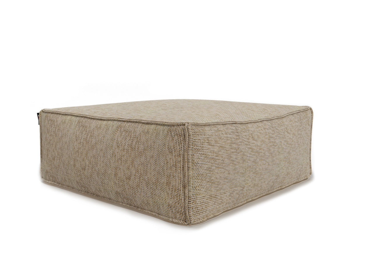 Silky Square poef, Gold out/indoor
