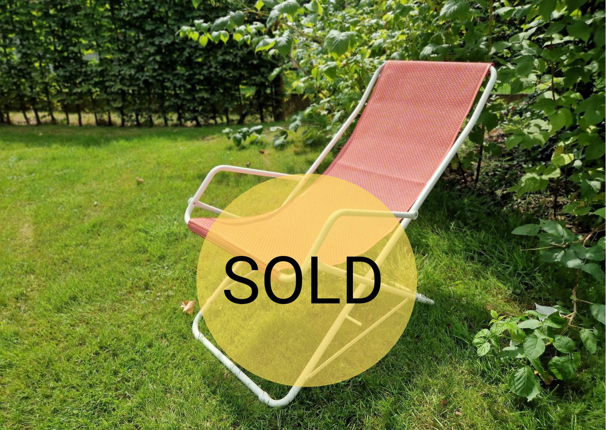 Bahama Deck chair - Raspberry