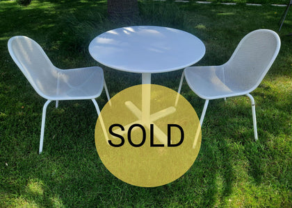 Set Darwin tafel Ø 80 cm / Nova chair x2