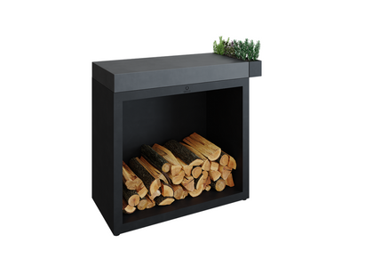 Heritage Butcher Block Storage 90 - Black