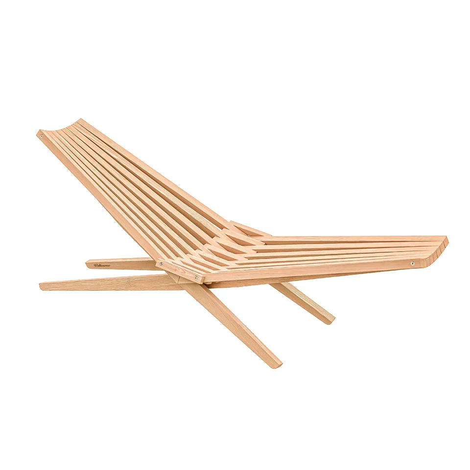 Woodlounger en kussen