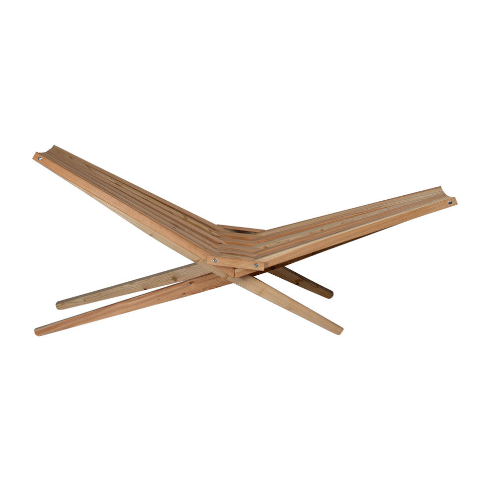 Woodlounger en kussen