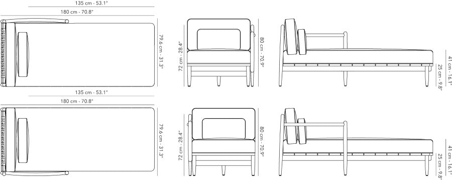 Noa - Chaise longue