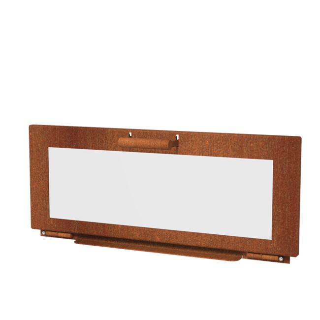 Buitenhaard Enok muur - Corten/Black