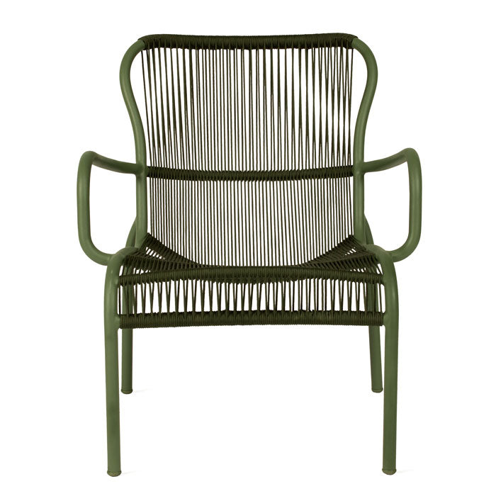 Set Loop lounge Chair / Loop footrest / Loop side table Moss