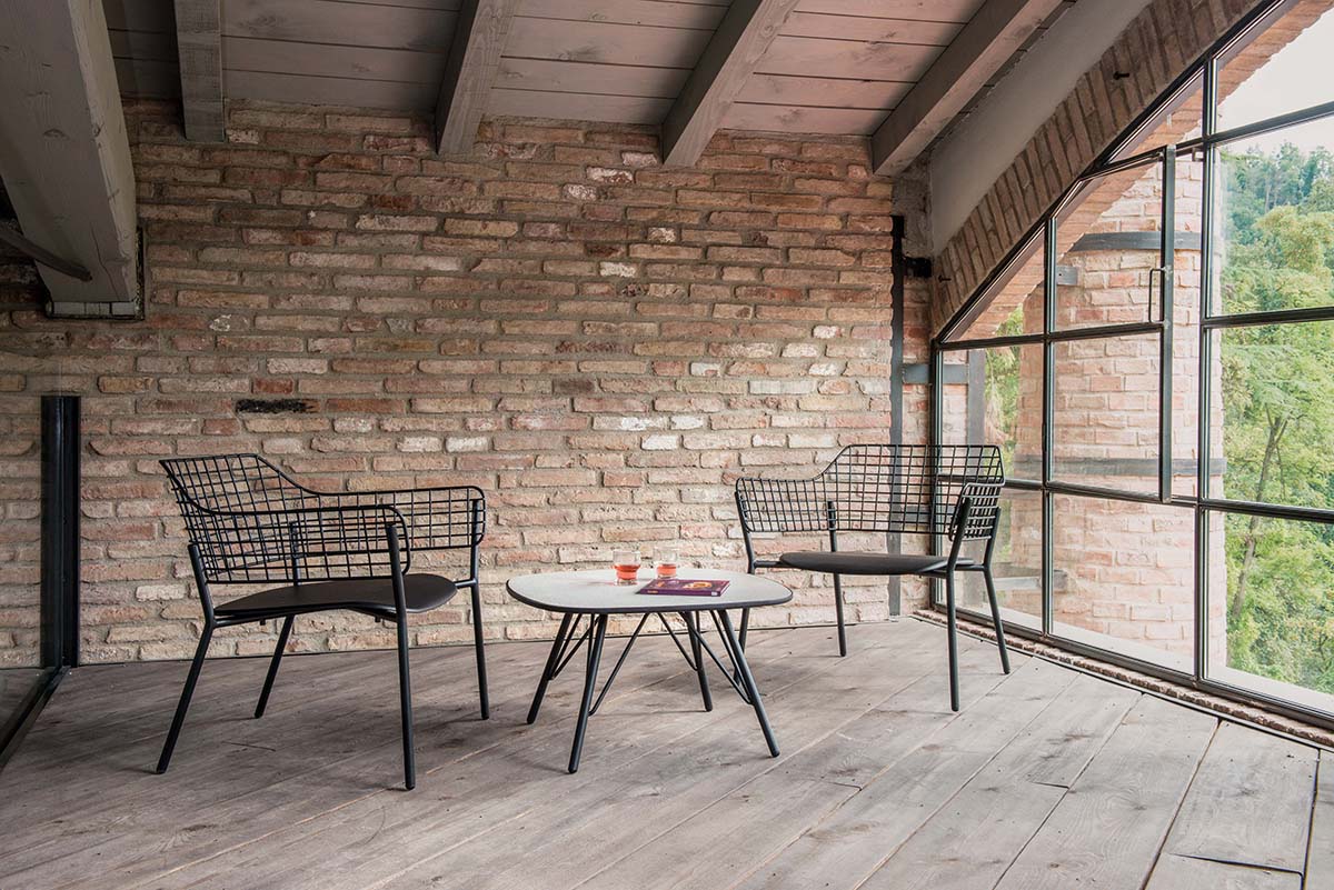 Lyze Lounge chair Aluminium / 2 stuks