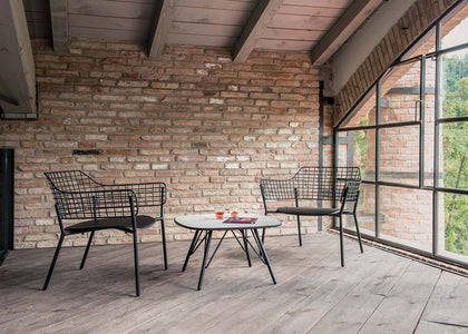 Lyze Lounge chair Aluminium / 2 stuks