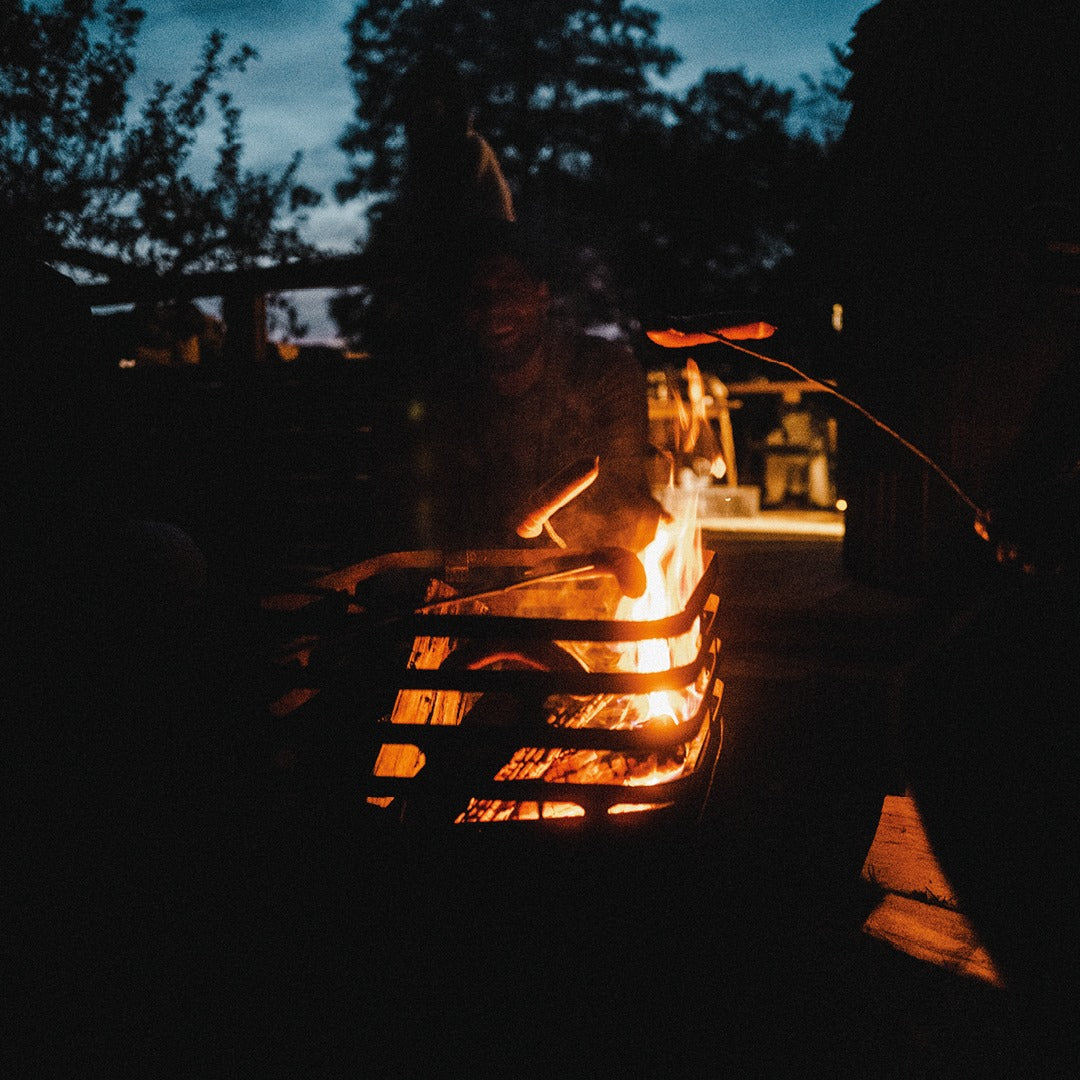 Cube Fire Basket Cortenstaal