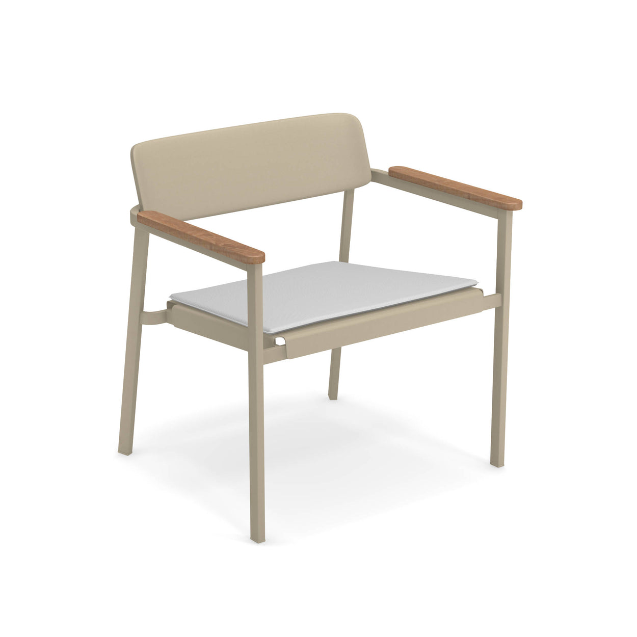 Shine Lounge chair Aluminium / 2 stuks