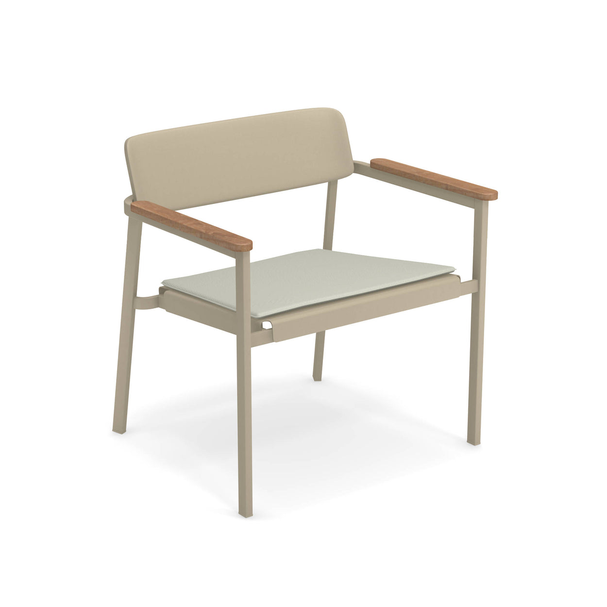 Shine Lounge chair Aluminium / 2 stuks
