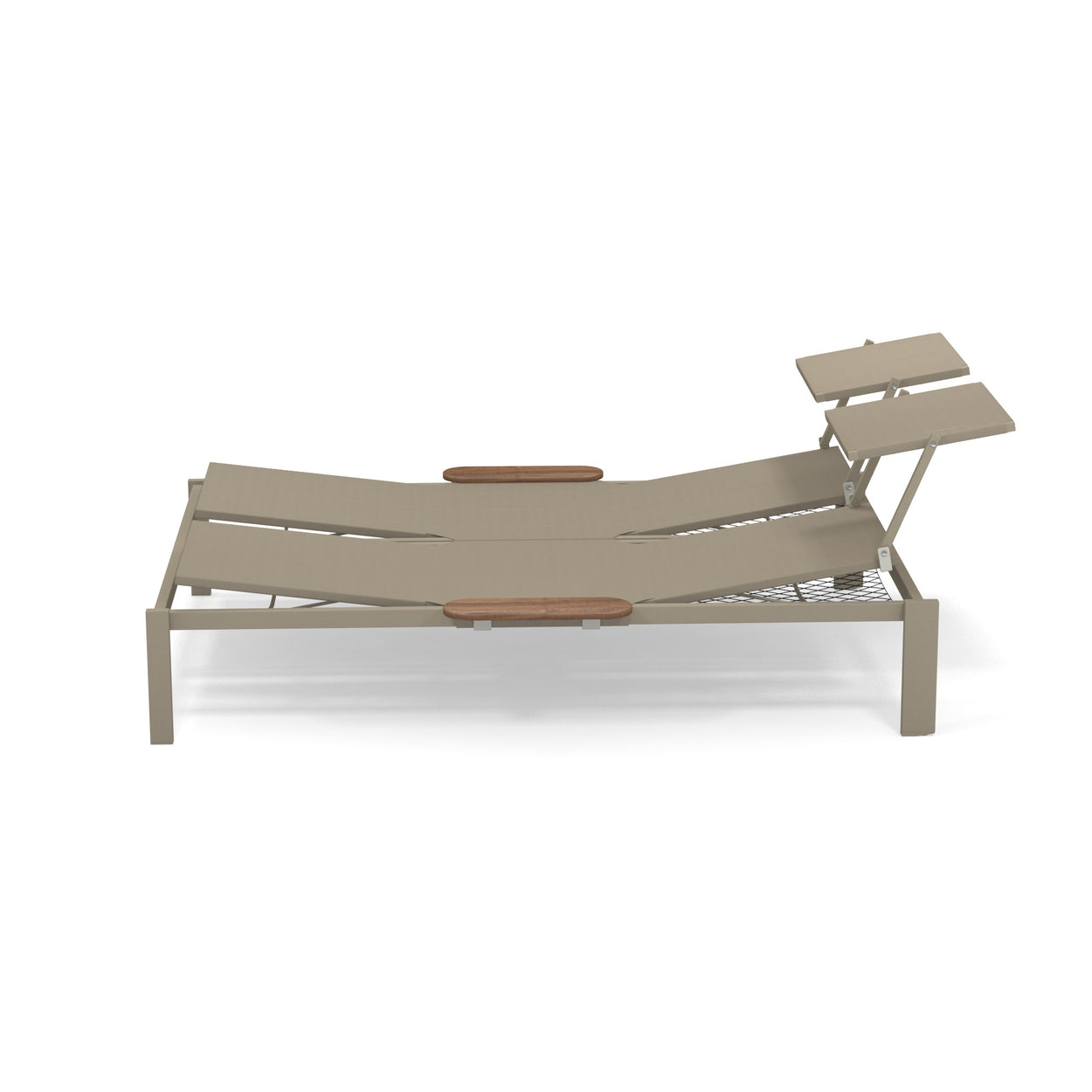 Shine Daybed Aluminium met verborgen wieltjes
