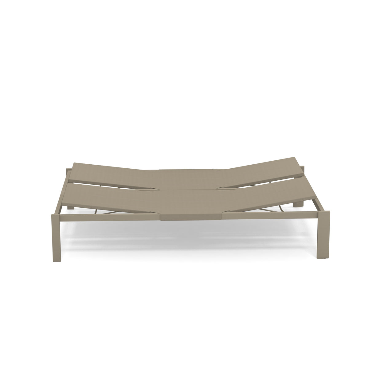 Shine Daybed Aluminium met verborgen wieltjes