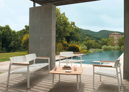 Shine Lounge chair Aluminium / 2 stuks