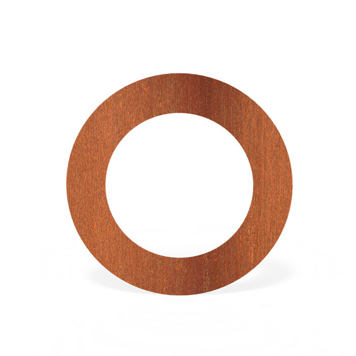 Rosette 200mm - Corten/Black