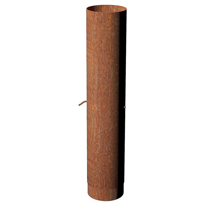 Rookkanalen diameter 150mm - Corten/Black