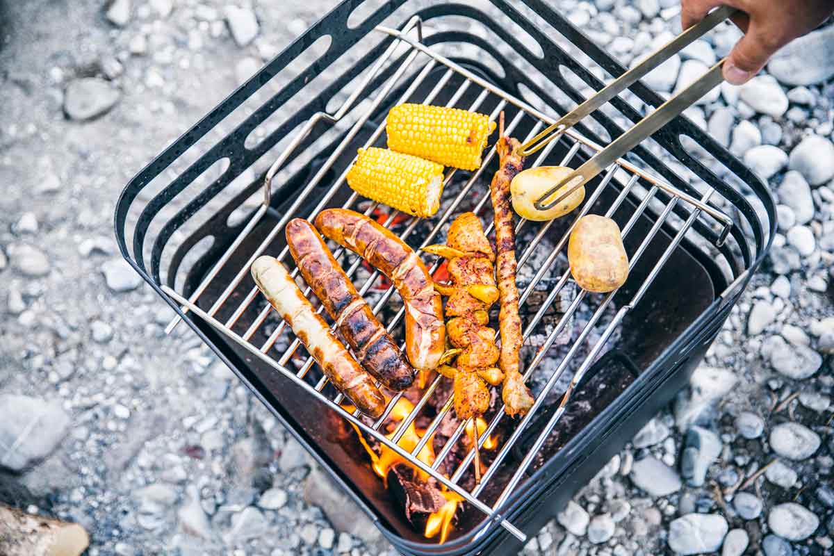 Cube Fire Basket Cortenstaal