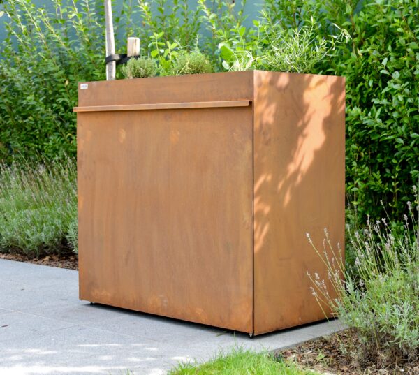 Afvalbak 70L dubbel - Open langs de lange zijde - 3 kleuren
