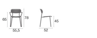 Apero armchair / 2 stuks