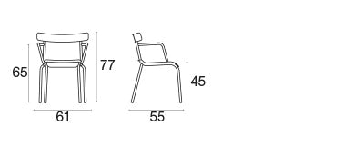 Miky armchair / 2 stuks