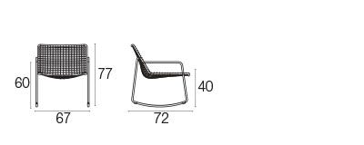 Rio R50 schommel lounge chair