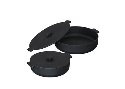 Set Cast iron Gietijzeren braadpannen 21-26