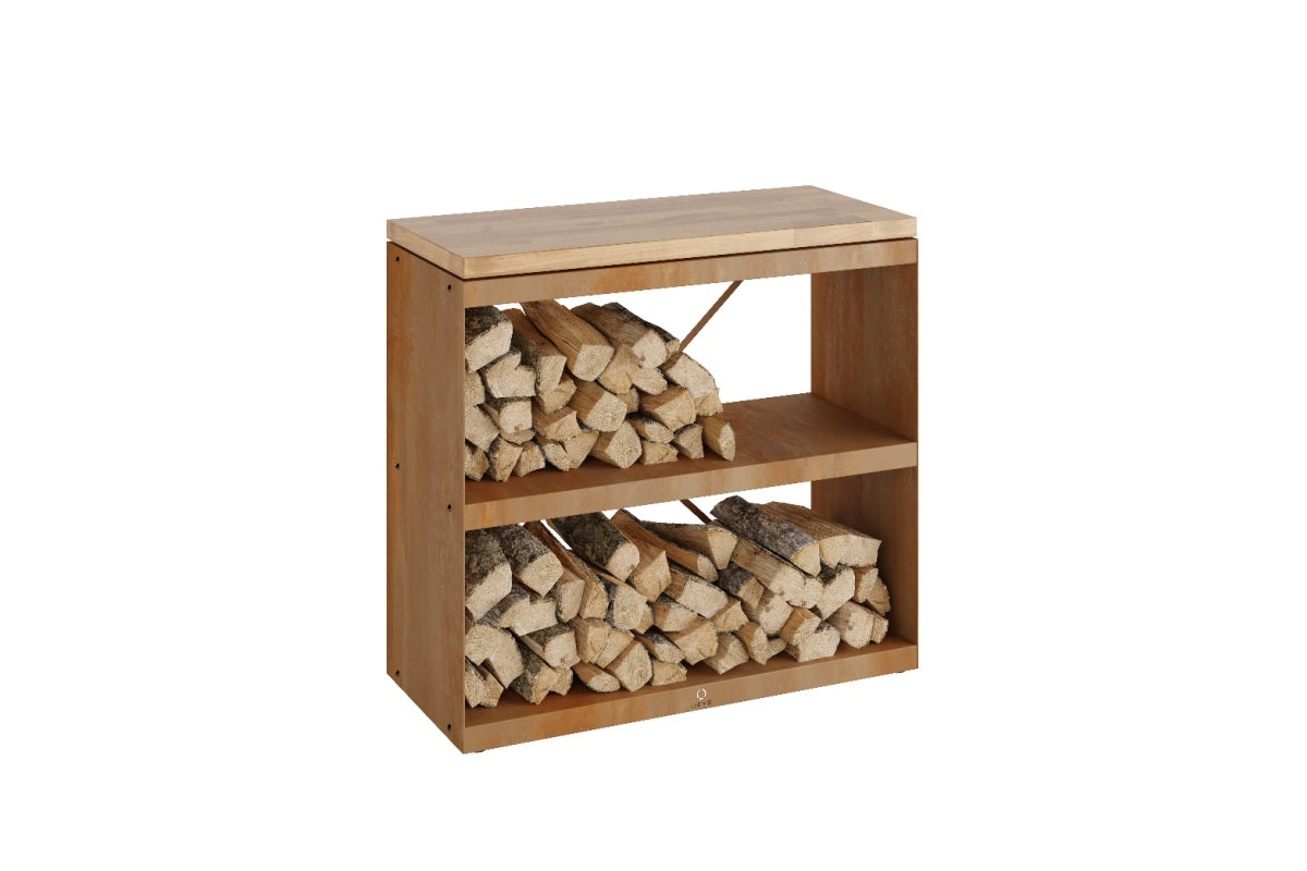 Wood Storage Dressoir - Corten